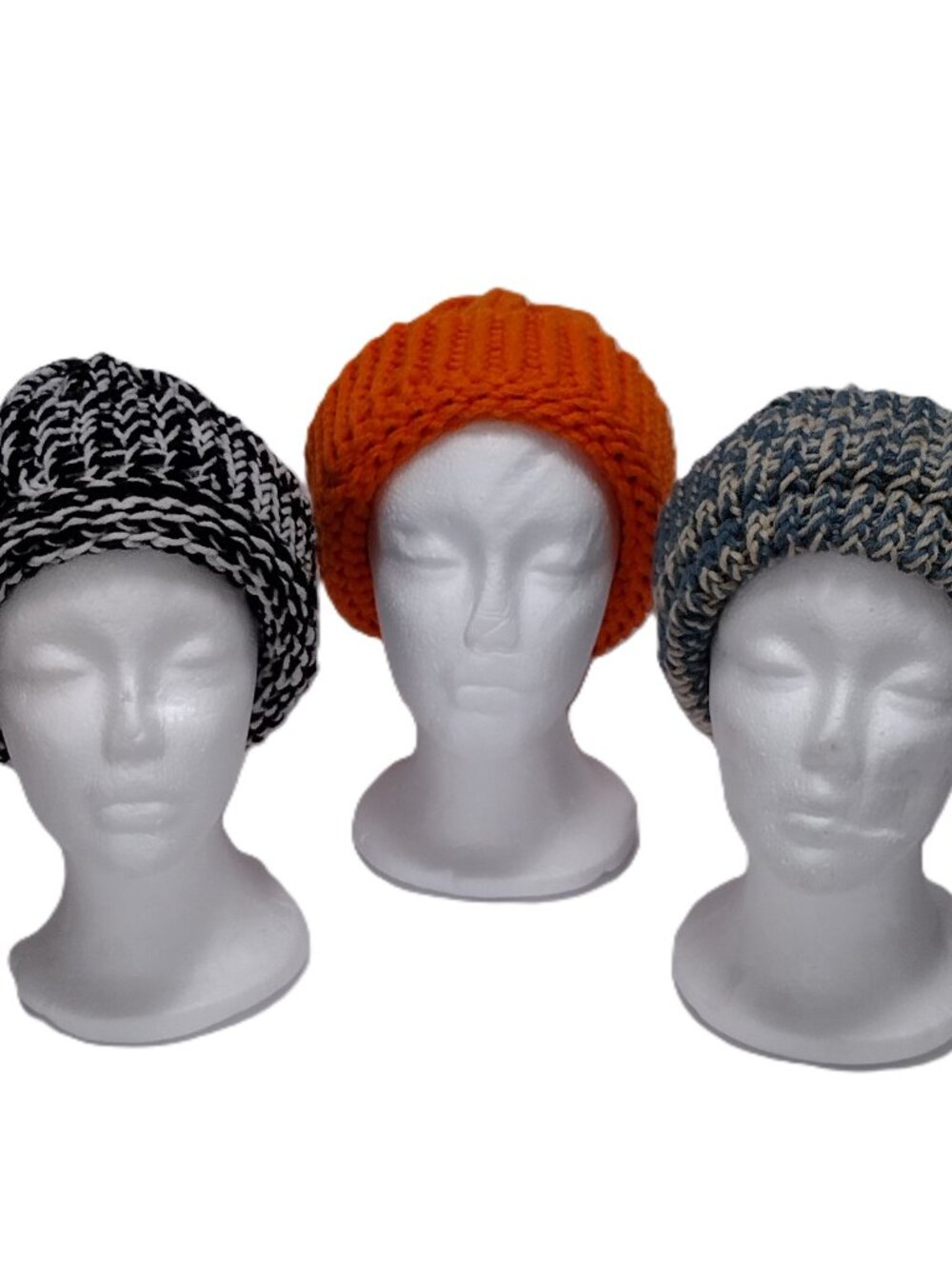 Knit Toboggan Hats (Set of 4)